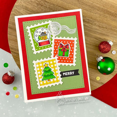 Newton's Nook - Holiday Postage Sampler Stamp Set