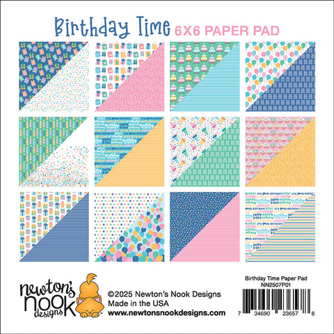 Newton's Nook - 6x6 Birthday Time Paper Pad