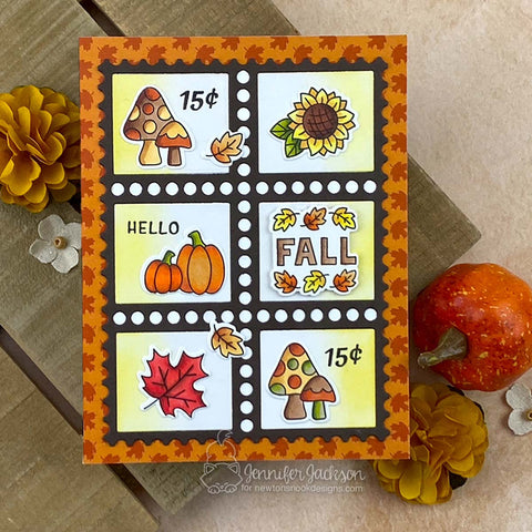 Newton's Nook - Autumn Postage Sampler Dies