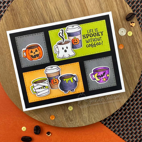 Newtons Nook - Spooky Coffees Stamp Set