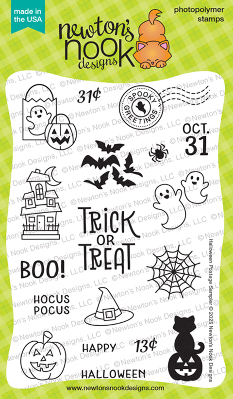 Newtons Nook - Halloween Postage Sampler Stamp Set