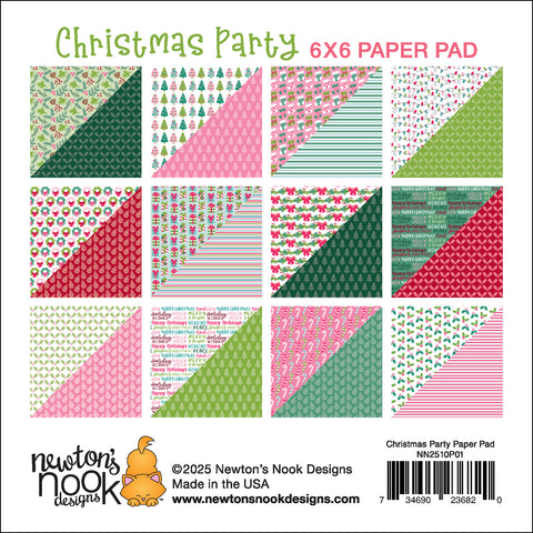 Newton's Nook - 6x6 Christmas Party Paper Pad