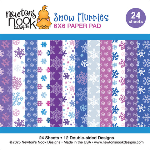 Newton's Nook - 6x6 Snow Flurries Paper Pad