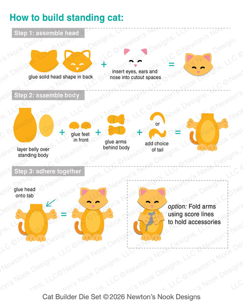 Newtons Nook - Cat Builder Die Set