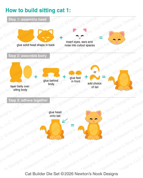 Newtons Nook - Cat Builder Die Set