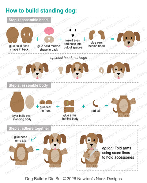 Newtons Nook - Dog Builder Die Set