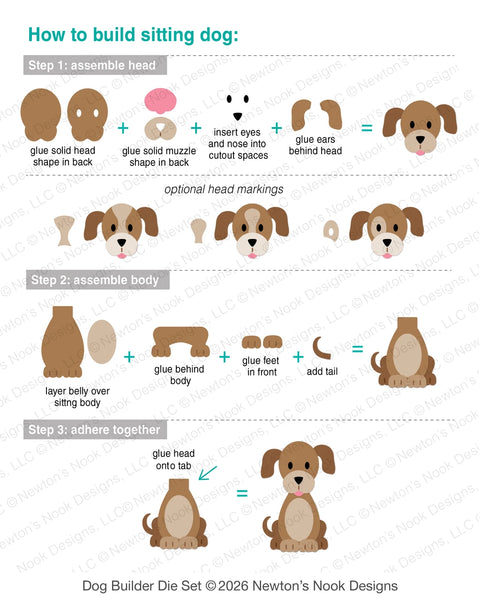 Newtons Nook - Dog Builder Die Set