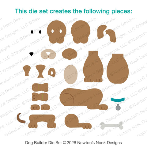 Newtons Nook - Dog Builder Die Set