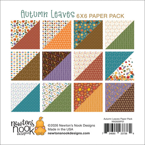 Newton's Nook - 6x6 Autumn Leaves Paper Pad
