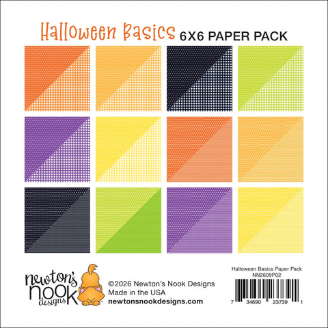 Newton's Nook - 6x6 Halloween Basics Paper Pad