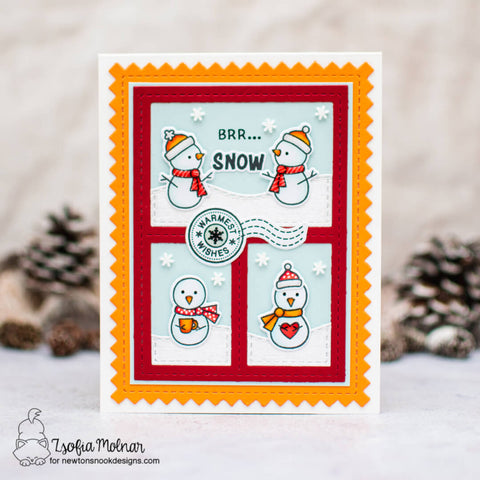 Newton's Nook - Snowman Postage Sampler Dies