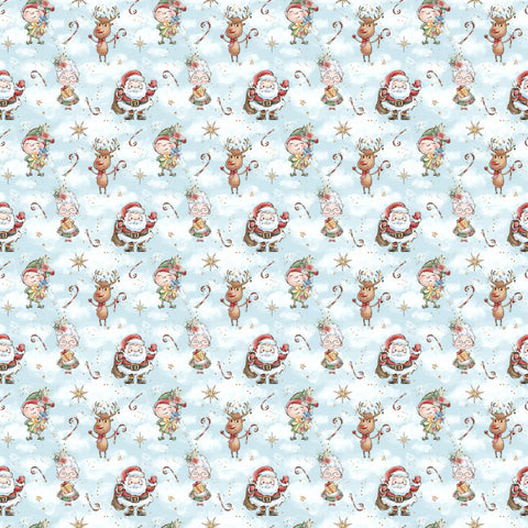 Scrapbook Supply - 12"x 12" Christmas Sweets (North Pole Collection) Double-Sided Paper