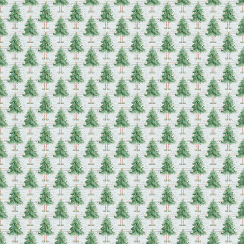 Scrapbook Supply - 12"x 12" Silly Christmas Trees (North Pole Collection) Double-Sided Paper