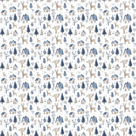 Scrapbook Supply - 12"x 12" Nortic Nights (Nordic Winter Collection) Double-Sided Paper