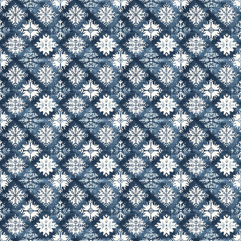 Scrapbook Supply - 12"x 12" Snowy Fjords (Nordic Winter Collection) Double-Sided Paper