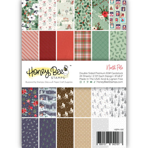 Honey Bee - 6"x 8" North Pole Paper Pack (24 Double-Sided Papers)