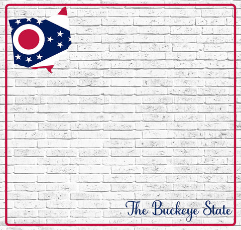 Scrapbook Supply - Ohio (Fifty States Collection) Double-Sided Paper