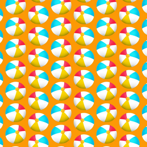 Scrapbook Supply - Beach Balls (Pool Party Collection) Double-Sided Paper