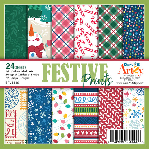 Dare 2B Artzy - 6x6 Festive Prints Paper Pack
