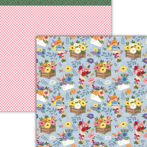 Dare 2B Artzy - Bouquet of Happiness (Countryside Floral Collection) Double-Sided Paper