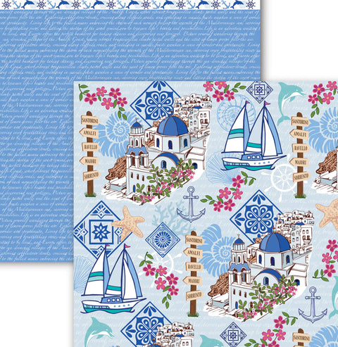 Dare 2B Artzy - Santorini (Coastal Getaway Collection) Double-Sided Paper