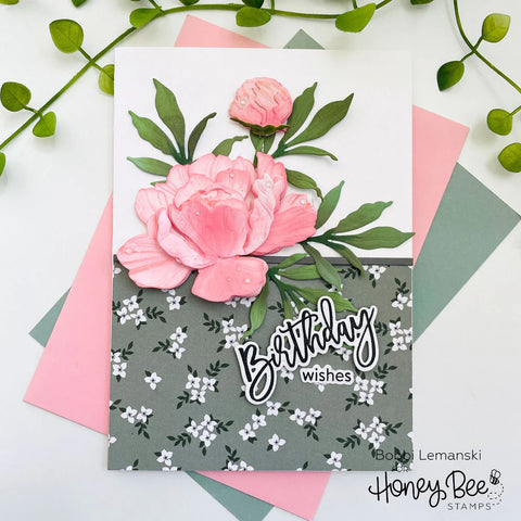 Honey Bee - Birthday Wishes Stamp Set