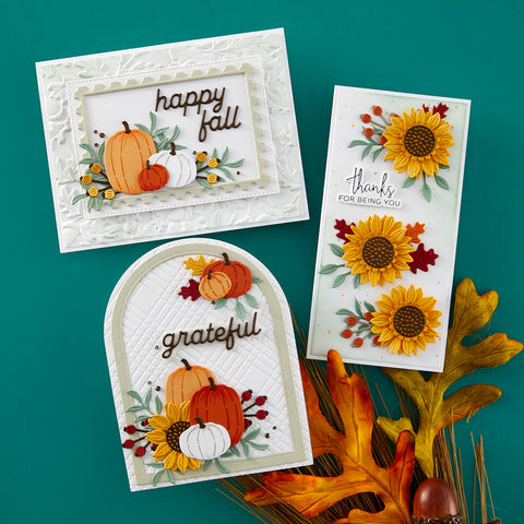 Spellbinders - Happy Fall Sentiments Dies (2024 World Cardmaking Day Exclusive)