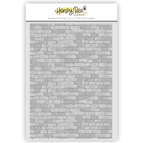 Honey Bee - Rustic Brick Wall Embossing Folder