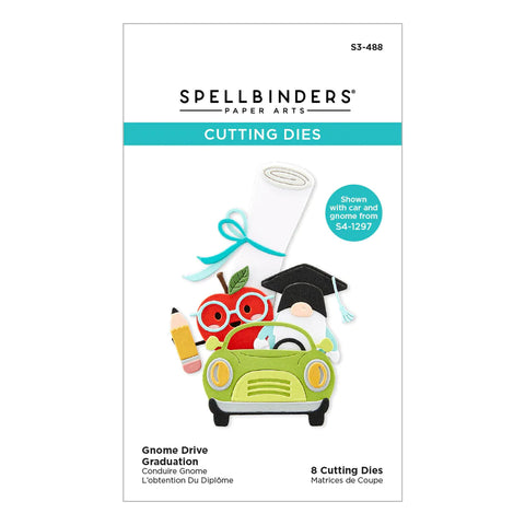 Spellbinders - Gnome Drive Graduation Dies