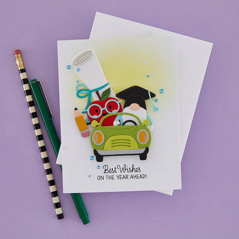 Spellbinders - Gnome Drive Graduation Dies