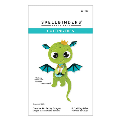 Spellbinders - Dancin' Birthday Dragon (Monster Birthday Collection) Dies