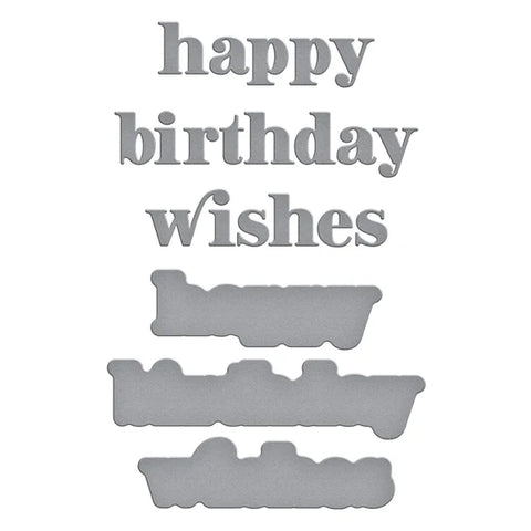 Spellbinders - Happy Birthday Wishes Dies