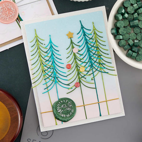 Spellbinders - Sealed Christmas Tree Squiggles Dies