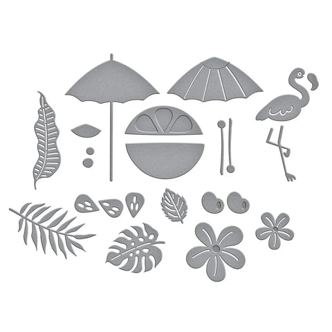Spellbinders - Tropical Flair (Happy Hour Collection) Die