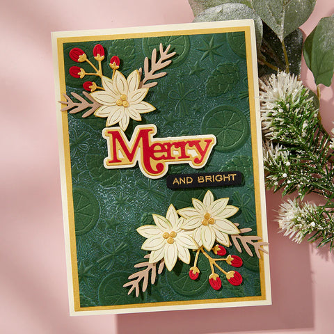 Spellbinders - Merry Sentiments Stamps & Dies (All About Christmas Collection)