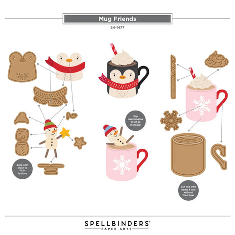 Spellbinders - Mug Friends Dies