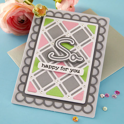 Spellbinders - Open Lace Frame & Landscapes Dies by Lisa Horton
