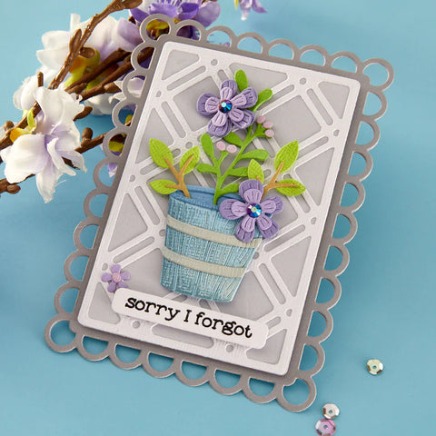Spellbinders - Open Lace Frame & Landscapes Dies by Lisa Horton