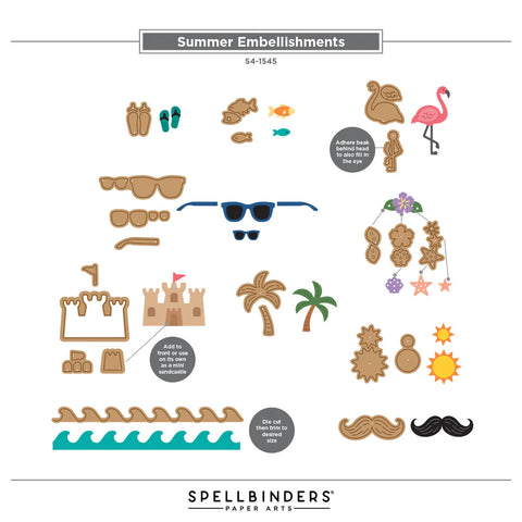 Spellbinders - Summer Embellishments Dies by Sandi MacIver