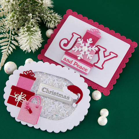 Spellbinders - Snowflake Joy Stamp & Die by Lisa Horton