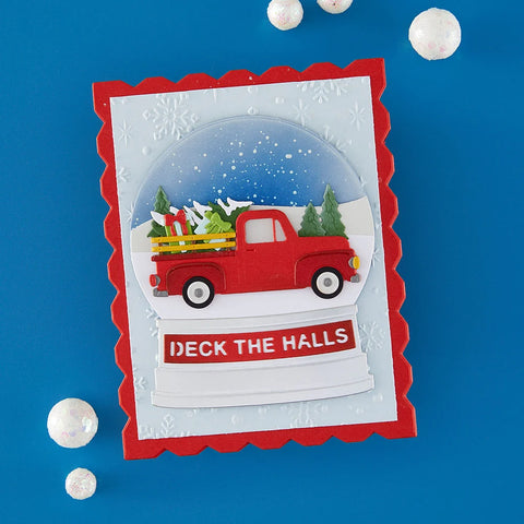 Spellbinders - Holiday Truck Scene (Simon's Snow Globes Collection) by Simon Hurley Dies