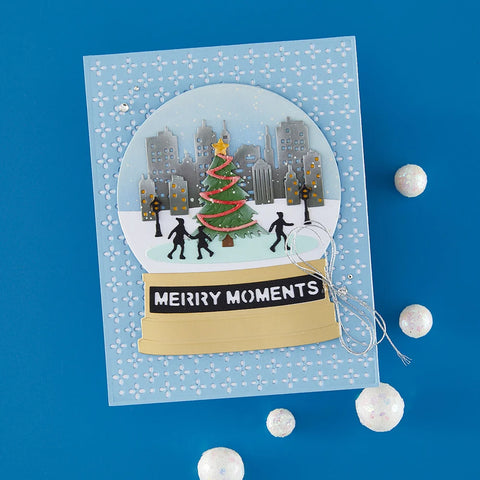 Spellbinders - City Skating Scene (Simon's Snow Globes Collection) by Simon Hurley Dies