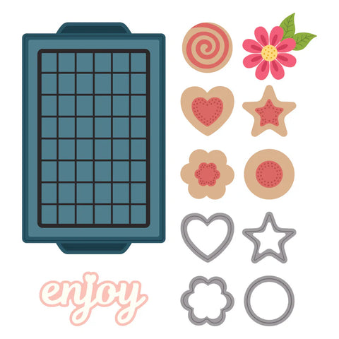 Spellbinders - Cool It Cookie Rack Dies by Tina Smith