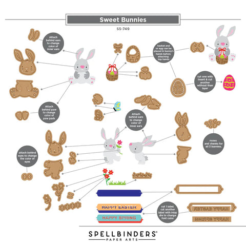 Spellbinders - Bunny Buddies Dies by Simon Hurley