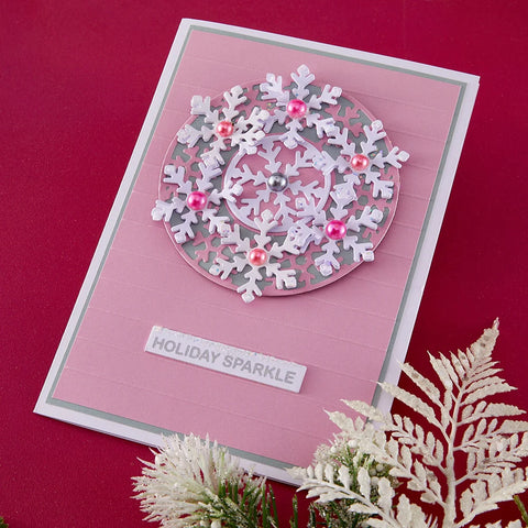 Spellbinders - Snowflake Wreath Dies by Lisa Horton