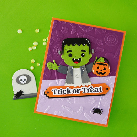 Spellbinders - Trick or Treat Embossing Folder