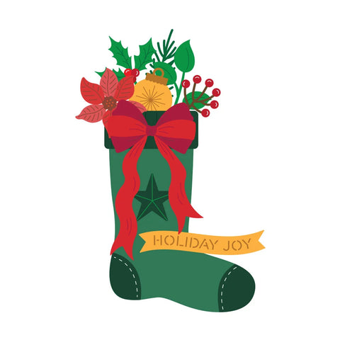 Spellbinders - Old Fashioned Christmas Stocking (Simple Stories) Dies