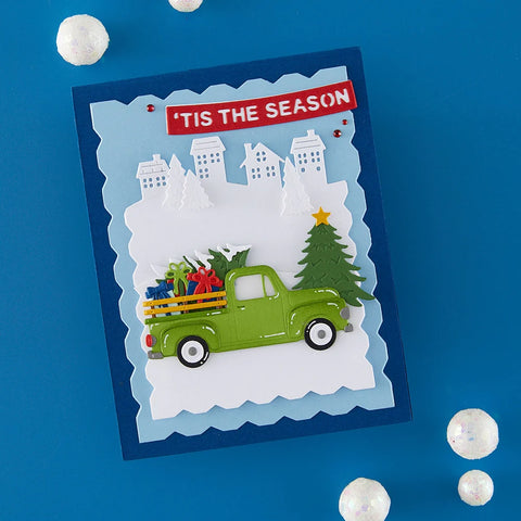 Spellbinders - Holiday Truck Scene (Simon's Snow Globes Collection) by Simon Hurley Dies
