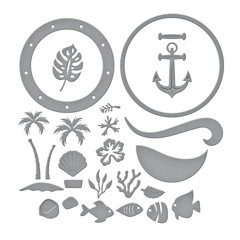 Spellbinders - Coastal Escape View (Windows with a View Collection) Dies
