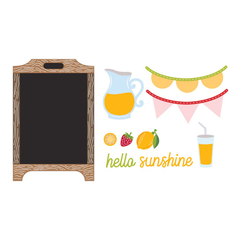 Spellbinders - Pink Lemonade Stand Dies with Simple Stories